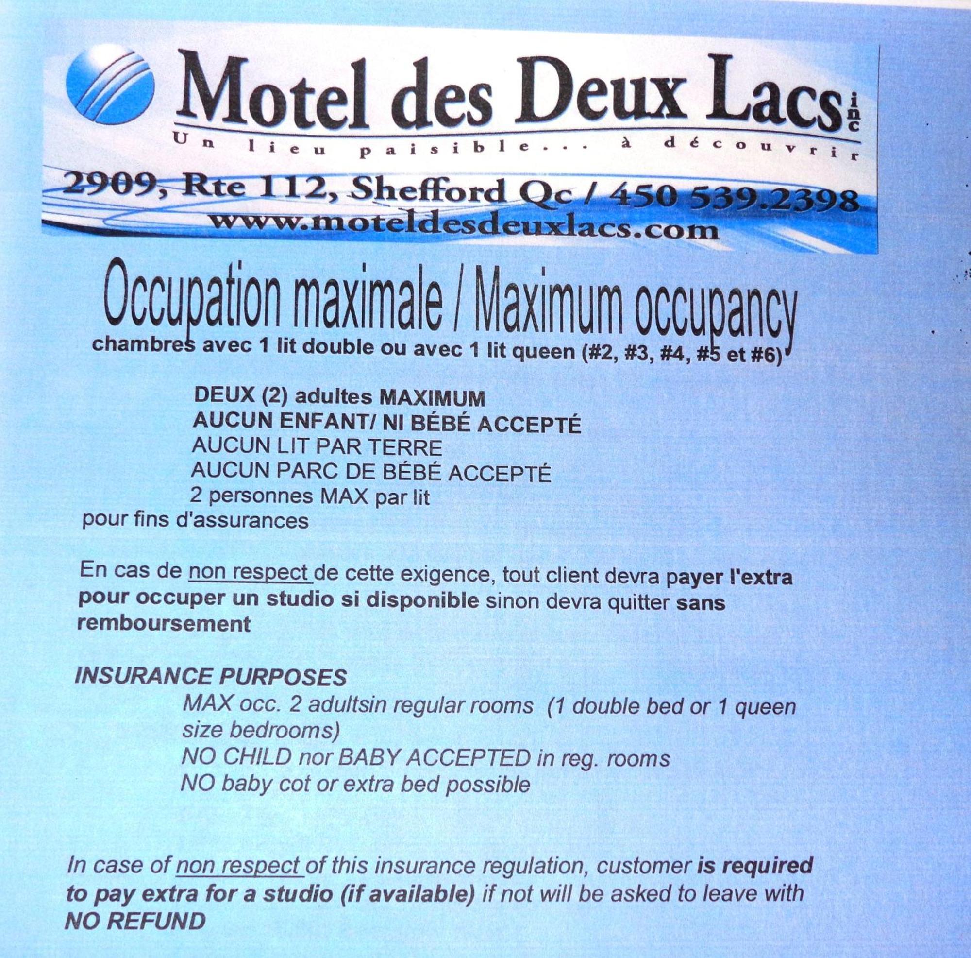 Motel Des Deux Lacs Waterloo Szoba fotó